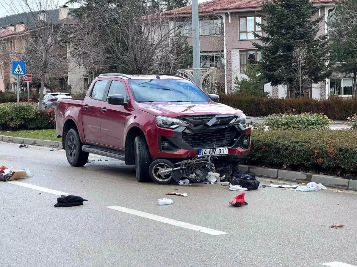 Bolu’da motosiklet kazası: 1 yaralı