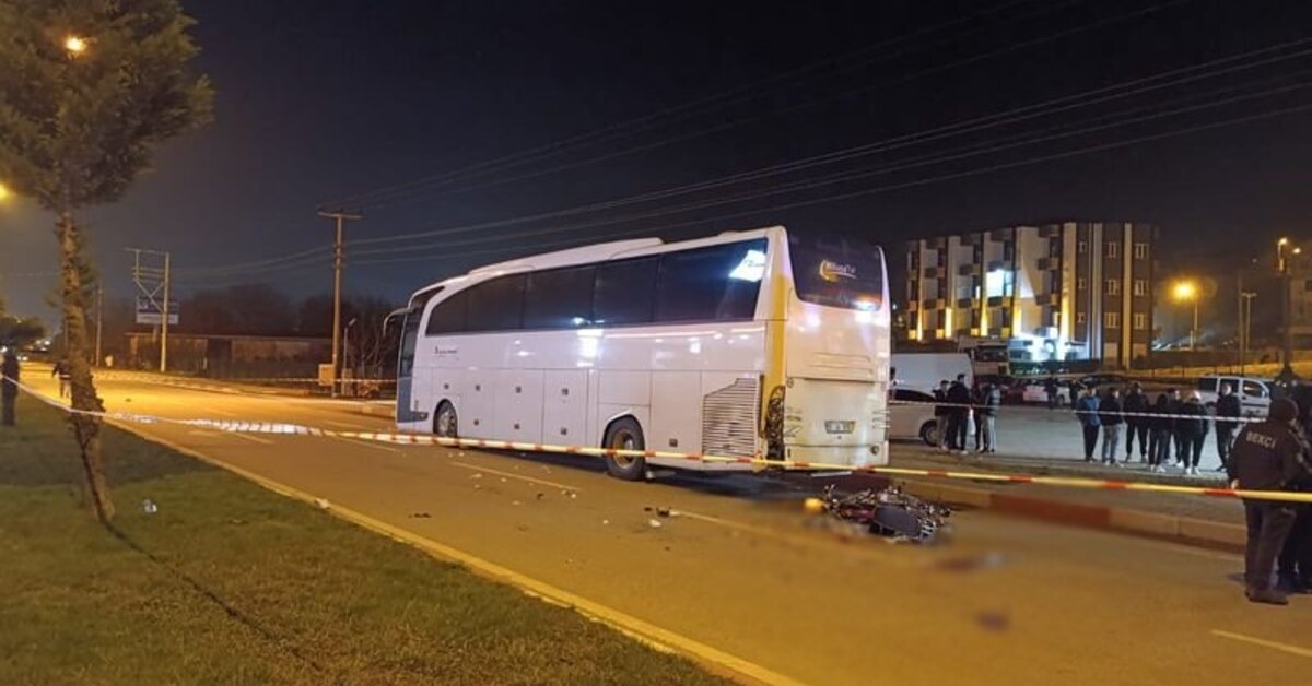 Çanakkale’de motosiklet yolcu otobüsüne çarptı: 1 ölü, 1 yaralı